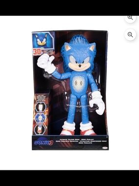 12 inches Sonic 3 the Hedgehog Blue Talking Figure
